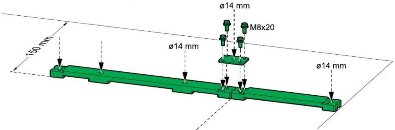 ø14 mm M8x20 ø14 mm 150 mm ø14 mm ø14 mm