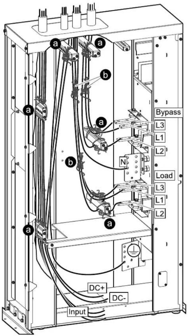 a a b a b N L3 L1 L2 Load L3 L1 L2 a a DC+ DC- Input Bypass