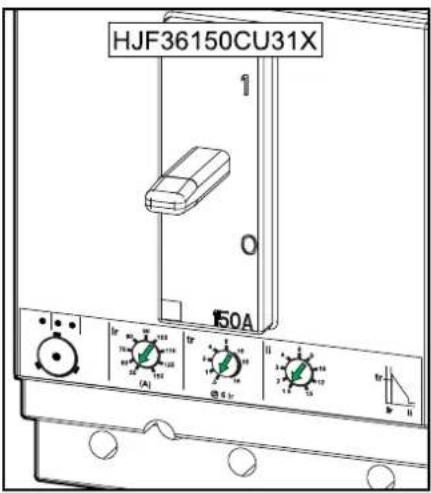 HJF36150CU31X 1 O 150A (A) (B) (C)