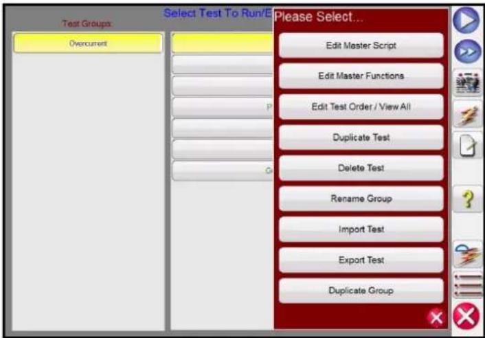 Megger SMRT43D - Schaltfläche „Extended Actions List“ (Liste der erweiterten Aktionen) - 2