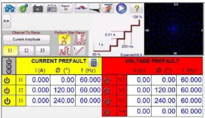 Megger SMRT43D - Schaltfläche „Simple Ramp Test“ (Einfache Rampenprüfung) - 2
