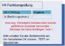 Megger PAT300 - Funktionsprüfung VA - 4