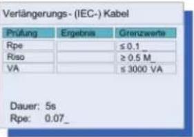 Megger PAT300 - IEC Kabel – automatischer Prüfablauf - 5