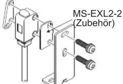 PANASONIC EX-L211 - Verwendung des Montagewinkels mit oder ohne Montageplatte - 2