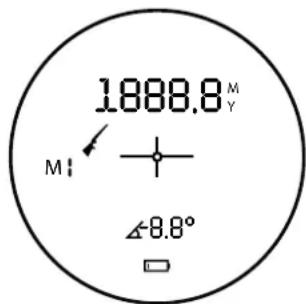 Levenhuk Guard 1500 - Mesafe ölçüm modu - 1