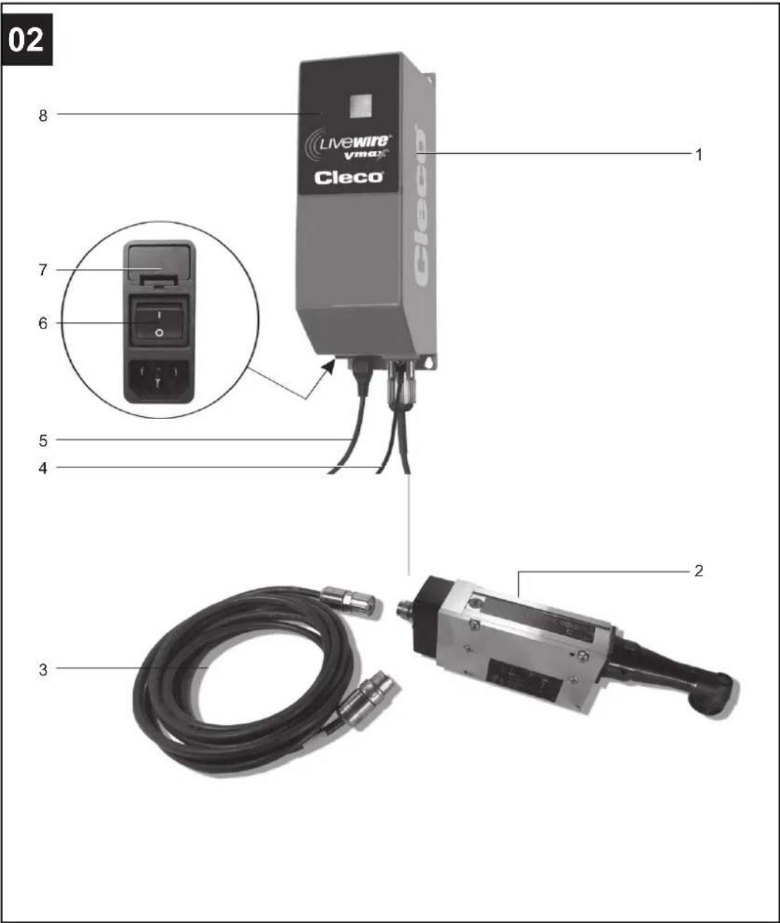 02 8 1 7 6 5 4 3 2 Cleco LiveWire Vmax Cleco