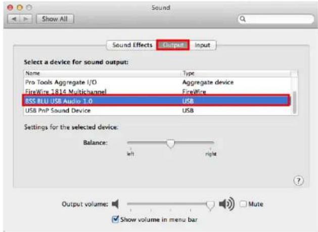 Sound Show All Sound Effects Output Input Select a device for sound output: Name Type Pro Tools Aggregate I/O Aggregate device FireWire 1814 Multichannel FireWire BSS BLU USB Audio 1.0 USB USB PnP Sound Device USB Settings for the selected device: Balance: left right Output volume: Mali Show volume in menu bar