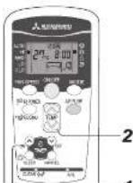 MITSUBISHI SRK25EEC1 - 定時開機運行的操作方法 - 1