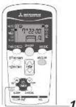 MITSUBISHI SRK25EEC1 - “睡眠”運行的操作方法 - 1