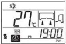 MITSUBISHI SRK25ZSH-S - Press the "▲or ▼TIMER)" button. - 2