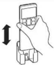 MITSUBISHI SRK25ZSH-S - Using the remote control holder - 1