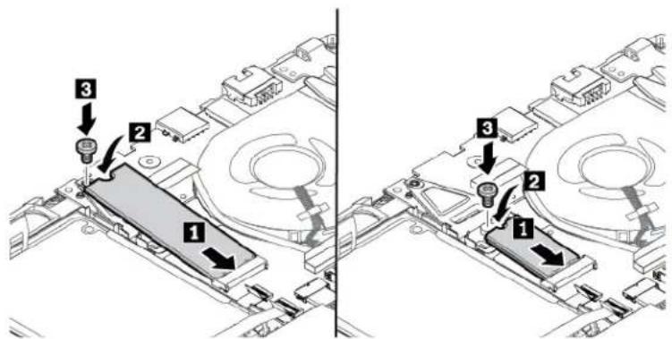 LENOVO ThinkPad E485 - Replacing the M.2 solid-state drive - 3