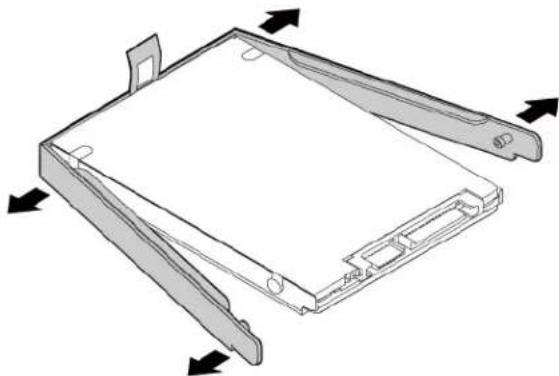 LENOVO ThinkPad E485 - Removing the hard disk drive - 4