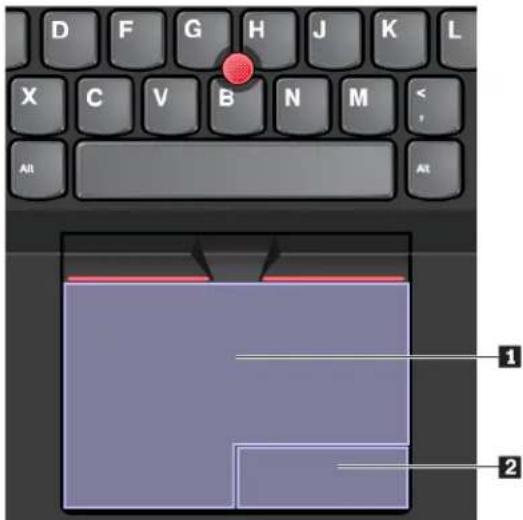 LENOVO ThinkPad E485 - Using the trackpad - 1