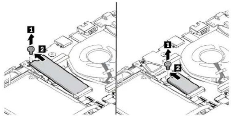 LENOVO ThinkPad E485 - Replacing the M.2 solid-state drive - 1