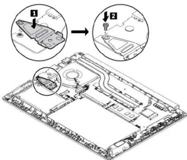 LENOVO ThinkPad E485 - Installing the I/O card - 4