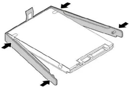 LENOVO ThinkPad E485 - Installing the hard disk drive - 1