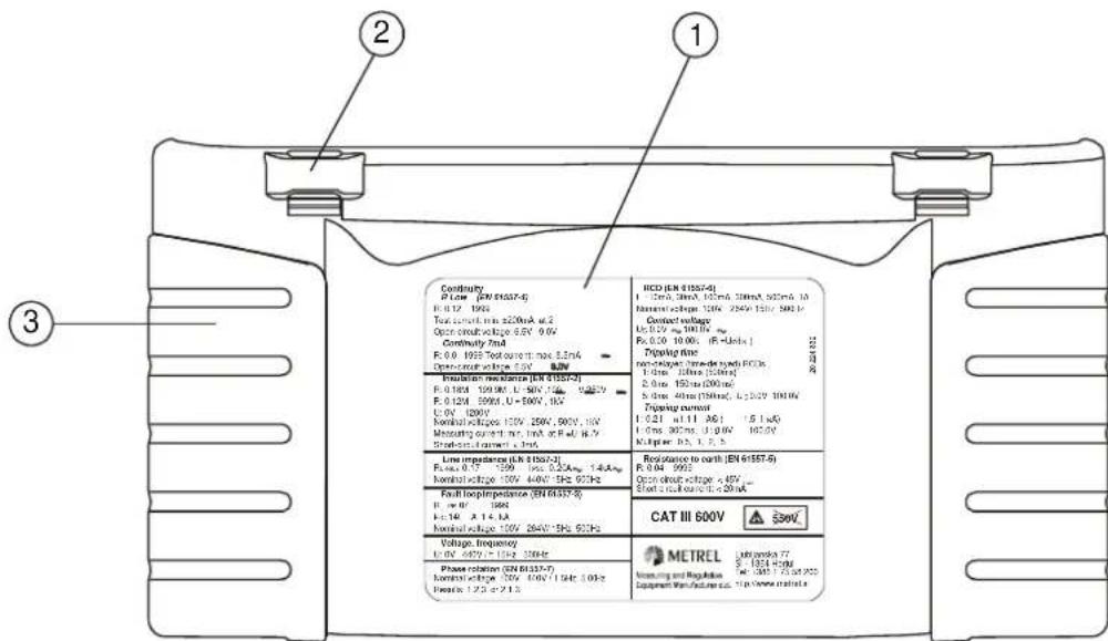 Metrel EurotestPV MI 3108 - Legende: - 1