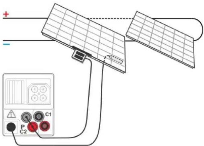 Metrel EurotestPV MI 3108 - Anschlüsse zur Messung der Umgebungsparameter - 1