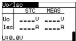 Metrel EurotestPV MI 3108 - Uoc/Isc Messung - 1