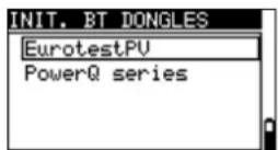 Metrel EurotestPV MI 3108 - Initialisierung des Bluetooth Dongle - 1