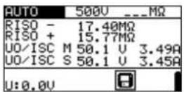 Metrel EurotestPV Lite MI 3109 - Vorgang der automatischen Messung - 1