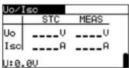 Metrel EurotestPV Lite MI 3109 - Uoc/Isc-Messung - 1