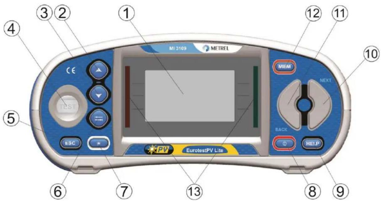 Metrel EurotestPV Lite MI 3109 - Bedienoberfläche - 1