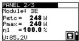 Metrel EurotestPV Lite MI 3109 - Vorgang bei der PV-Modulprüfung - 2