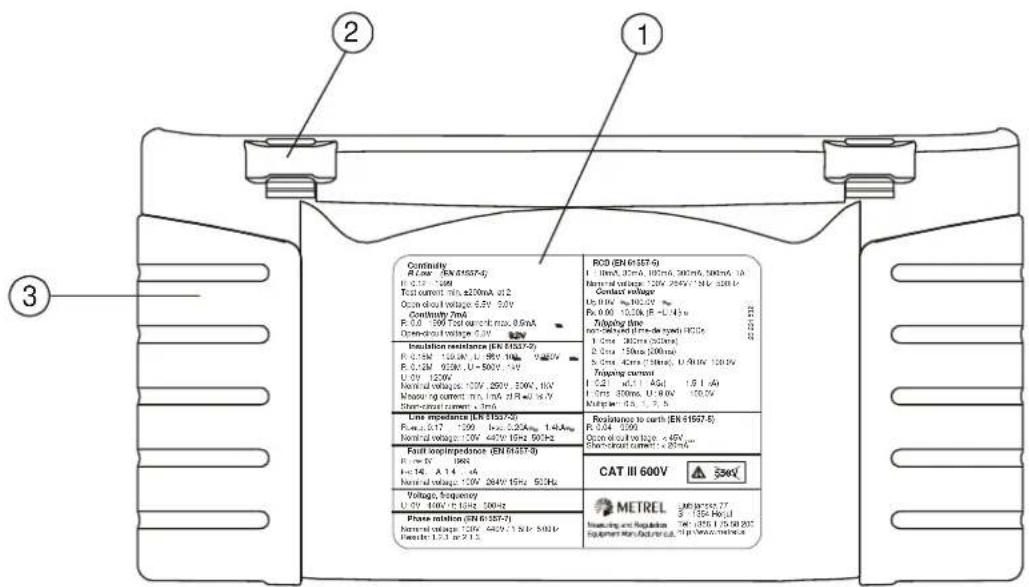 Metrel EurotestPV Lite MI 3109 - Legende: - 1