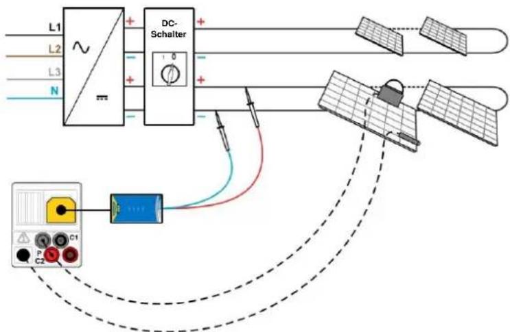 Metrel EurotestPV Lite MI 3109 - Anschluss für die Uoc/Isc-Messung - 2