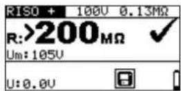 Metrel EurotestPV Lite MI 3109 - Vorgang bei der Isolationswiderstandsmessung - 1