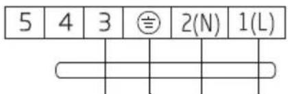 5 4 3 2(N) 1(L)