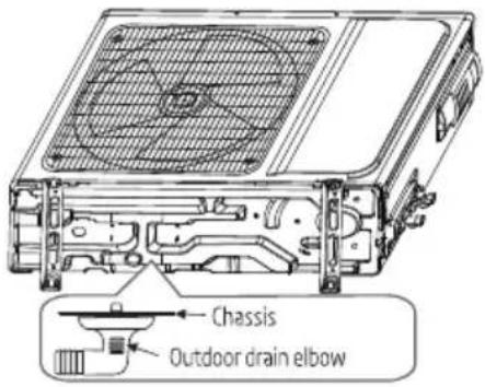 Chassis Outdoor drain elbow