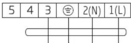 5 4 3 ② 2(N) 1(L)