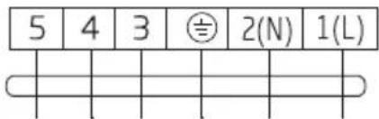 5 4 3 ⏱ 2(N) 1(L)