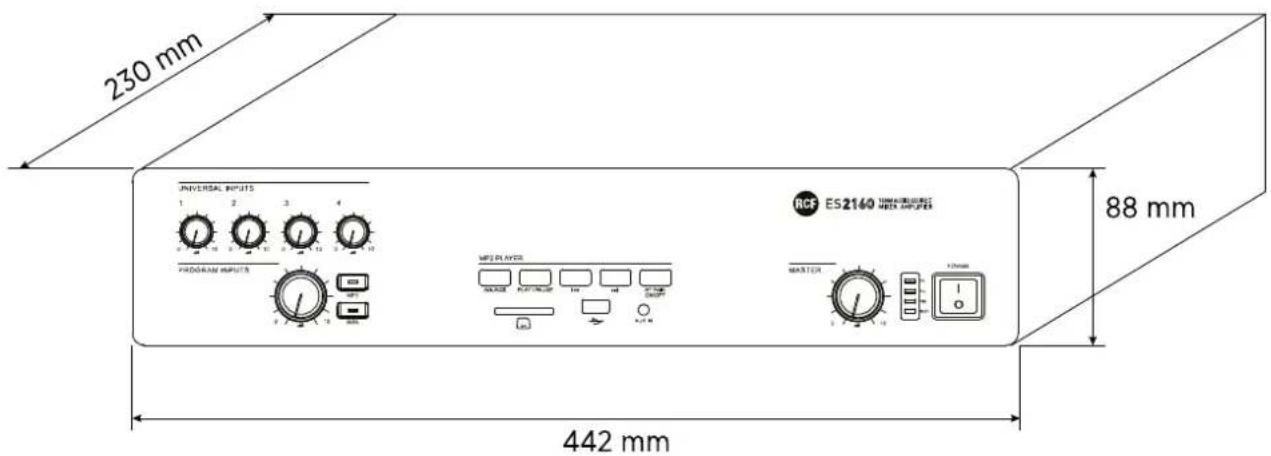 230 mm 88 mm 442 mm UNIVERSAL INPUTS 1 2 3 4 PROGRAM INPUTS MPF LAYER MASTER H2/2mm