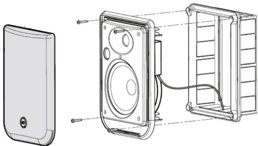 RCF MQ 50i - INSTALLAZIONE SU SCATOLA STANDARD PER IMPIANTI ELETTRICI "MULTIBOX" 2 MODULI (CODICE BTICINO® 16102) O EQUIVALENTE - 1