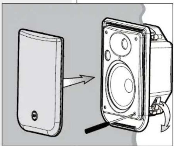 RCF MQ 50i - INSTALLATION ON A FLUSH-MOUNTING BOX TYPE "MULTIBOX" (2 MOD.) BY BTICINO® (CODE 16102) OR EQUIVALENT - 3