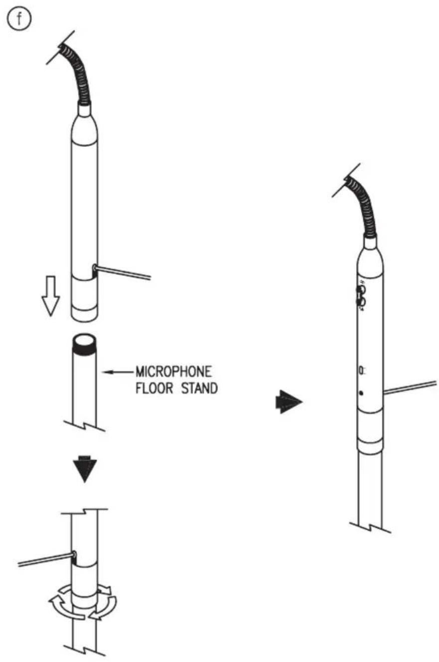 RCF MC 4040 - ON MICROPHONE FLOOR STAND - 1