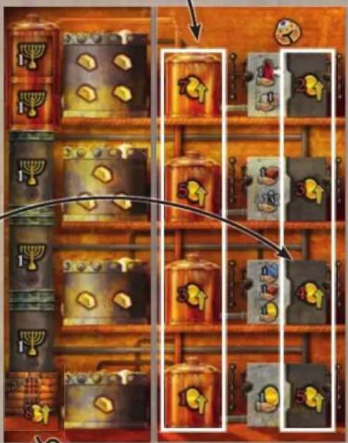 Asmodee Golem - Artefakt-Aufwertungsplättchen - 12