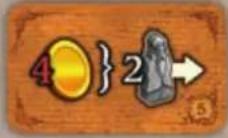 Asmodee Golem - Nachbarschaftsplättchen gelber Bezirk - 5