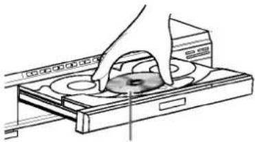 LG DKS-5000 - Load your chosen disc in the tray, with the label facing up. - 1