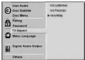 Disc Audio Disc Subtile Disc Menu Rating Password Ttl Aspect Menu Language Digital Audio Output Others