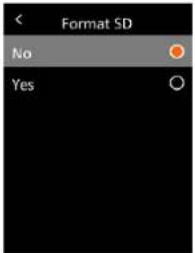 Format SD No Yes