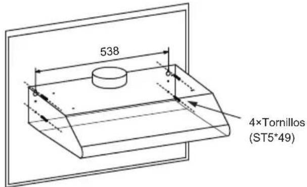 538 4×Tornillos (ST5*49)