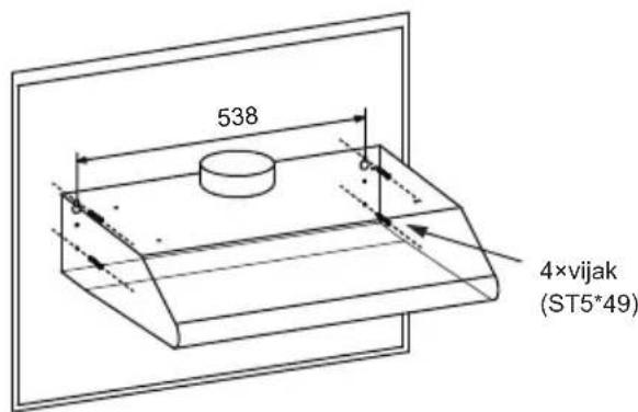 538 4×vijak (ST5*49)