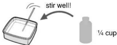 stir well! ¼ cup
