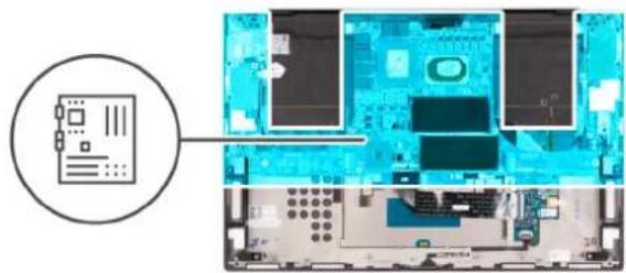 DELL Precision 5760 - Abbildung 1. Systemplatinenanschlüsse - 2