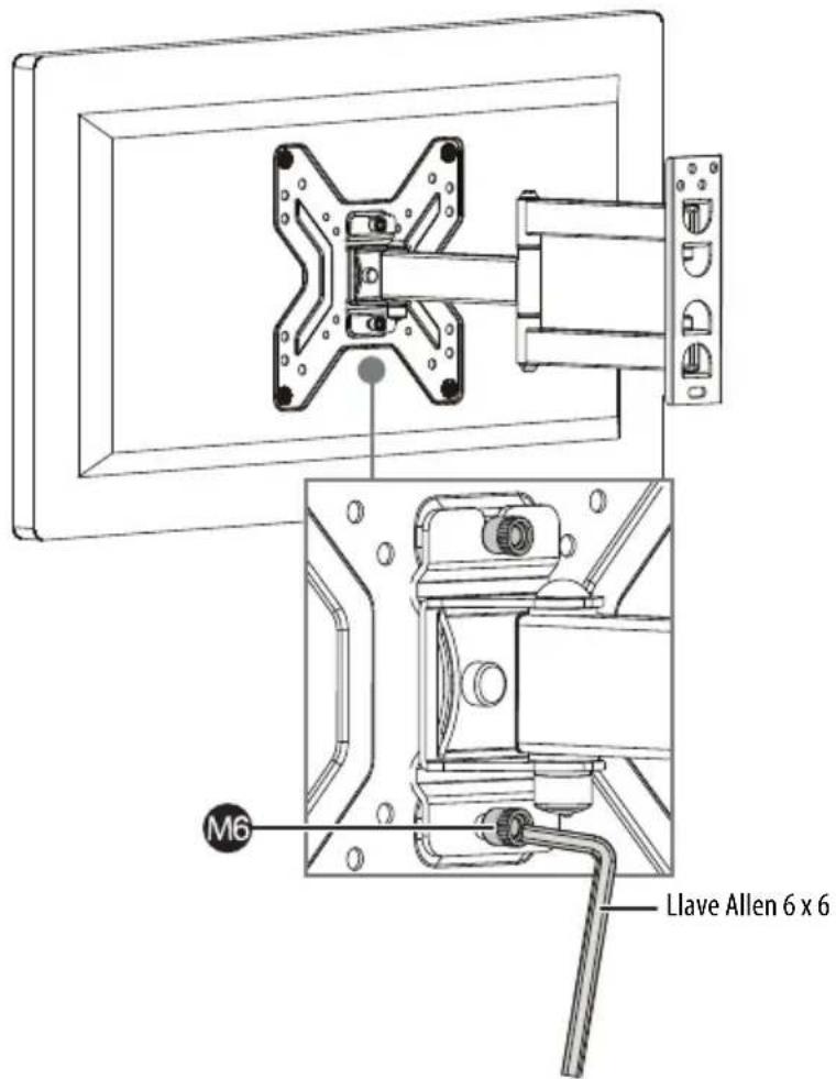 M6 Llave Allen 6 x 6